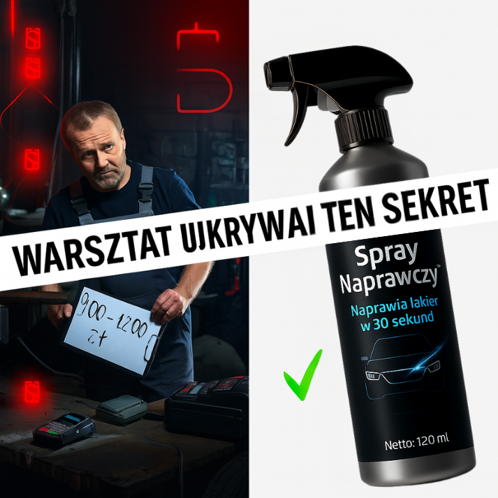 Warsztat Nie Chce, Żebyś o Tym Wiedział | Profesjonalny Spray Usuwa Rysy w 30 Sekundy